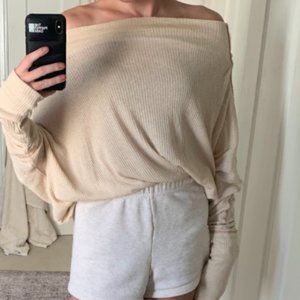Tan Free People Long sleeve
